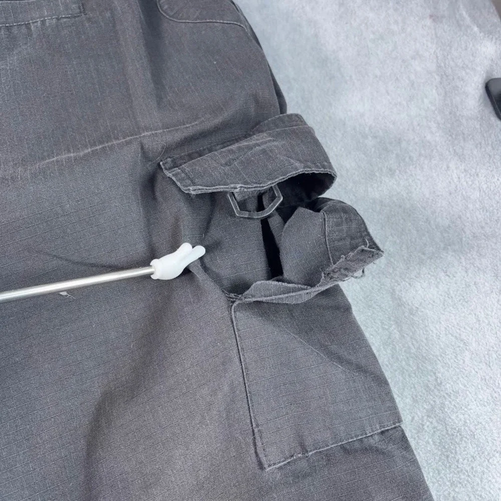 LA Police Gear Operator Tactical Pants Mens 50x38 Black Ripstop Cargo Utility